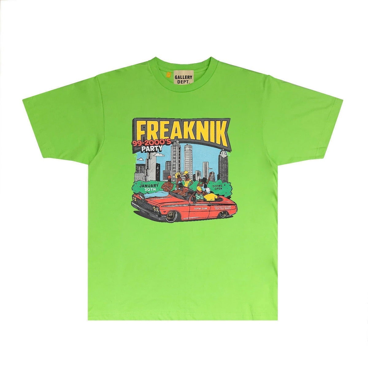Gallery Dept T Shirt Retro Printed Loose Short-Sleeved Shirt