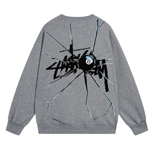 Stussy Sweatshirts Autumn/Winter Fleece Couple Sweatshirts