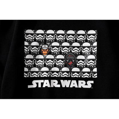 Bathing Ape Sweatshirts Ape Head and Star Wars White Warrior Loose Casual Couple Pullover Sweatshirt