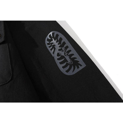 Bathing Ape Hoodie Spring Autumn Men's Solid Color Shark Head Coat Jacket