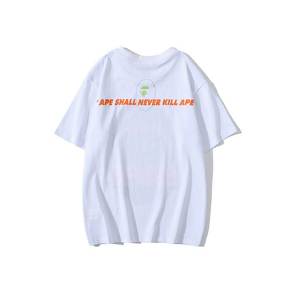 Bathing Ape T-Shirt Summer Camouflage Letters Short Sleeve T-shirt