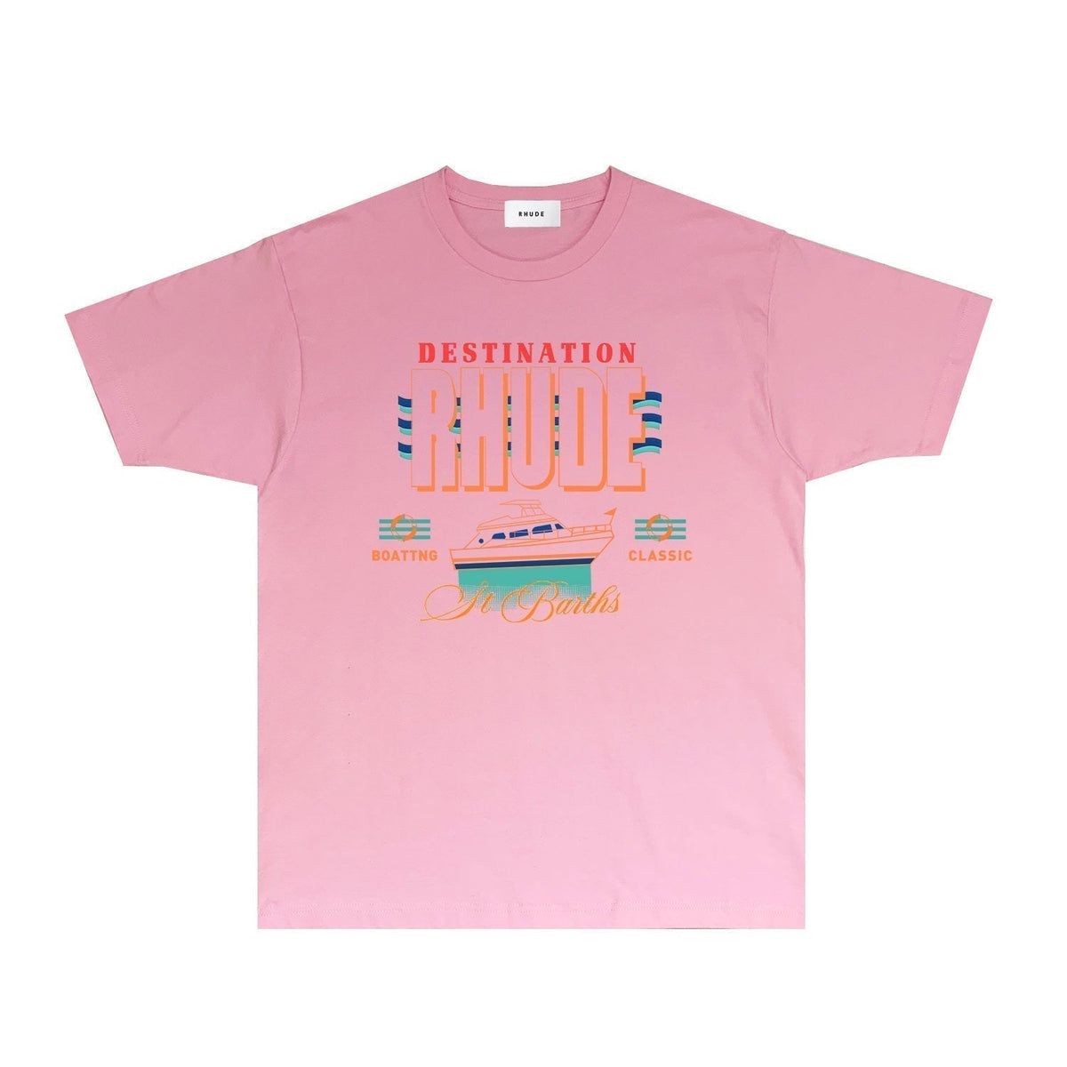 Rhude T-shirts Printed Trendy Pure Cotton