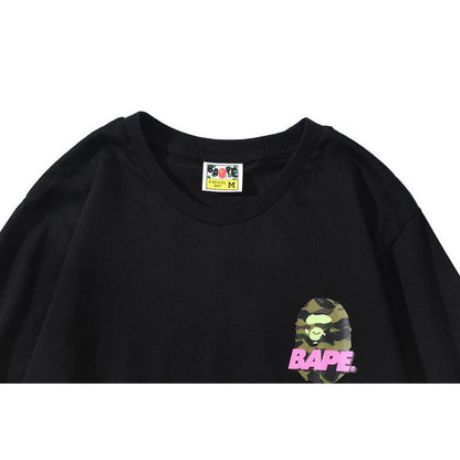 Bathing Ape T-Shirt Summer Men's and Women's Short-Sleeved Top