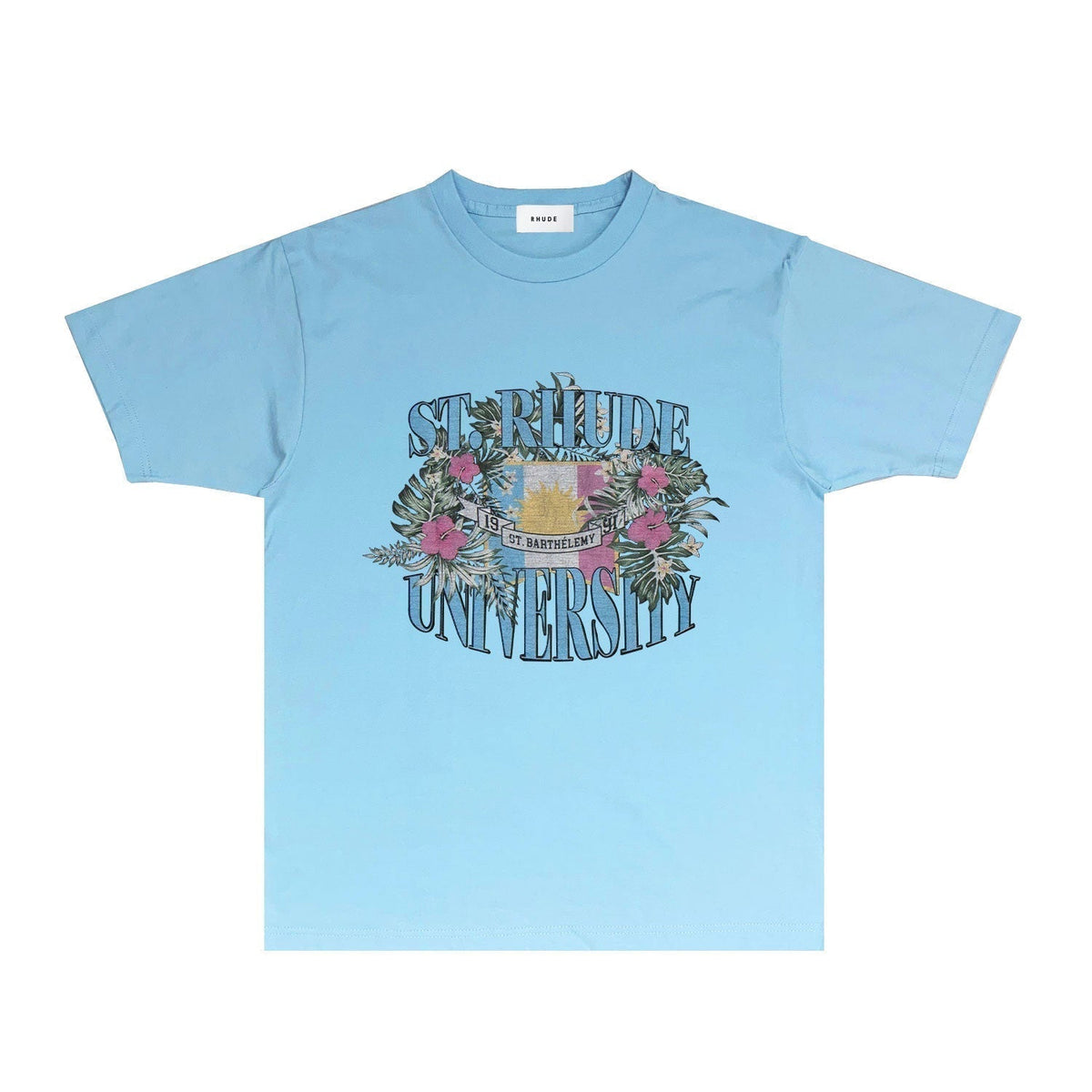 Rhude T-shirts Printed Trendy Pure Cotton