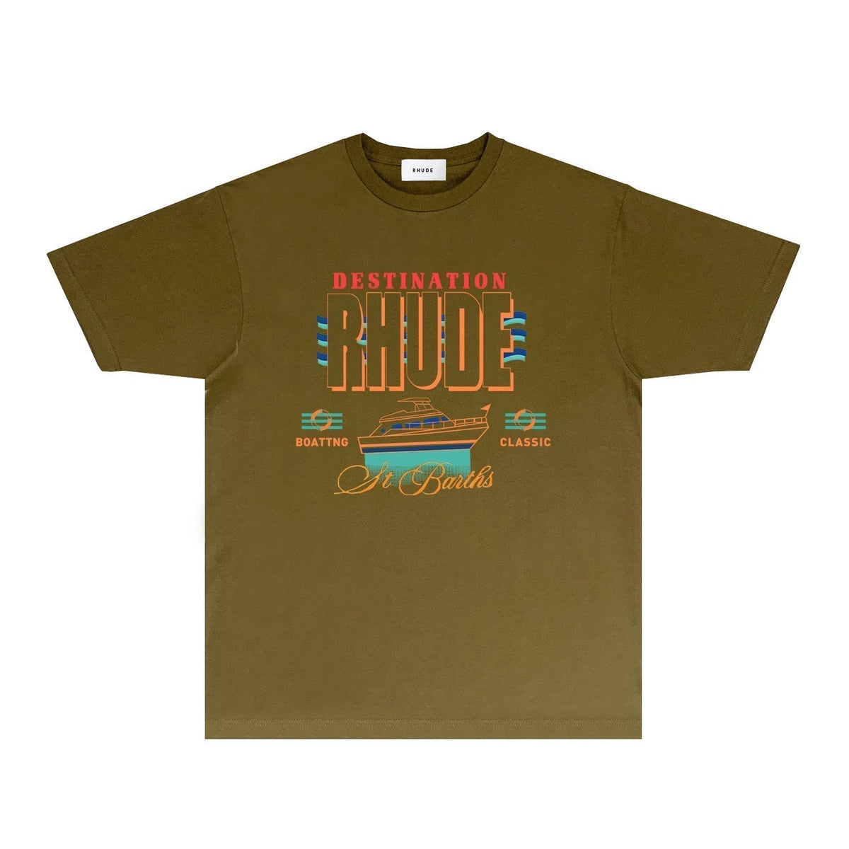 Rhude T-shirts Printed Trendy Pure Cotton