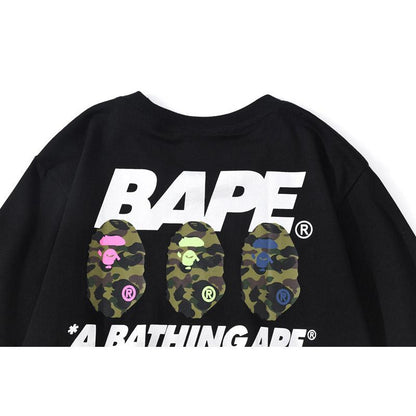 Bathing Ape T-Shirt Summer Men's and Women's Short-Sleeved Top