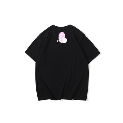 Bathing Ape T-Shirt Casual Pink T-shirt Short Sleeve