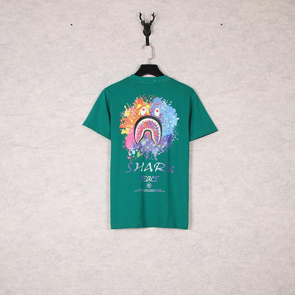 Bathing Ape T-Shirt Camouflage Letter Print Short-Sleeve T-shirt