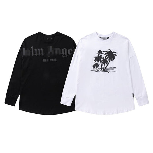 Palm Angle Sweatshirt Palm Angels Jackson Wang Teamwang Puff Print Ins Long Sleeve