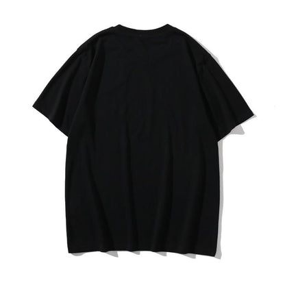 Bathing Ape T-Shirt Summer Cartoon Anime Loose Black Casual Short Sleeve T-shirt