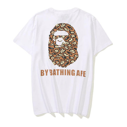 Bathing Ape T-Shirt Cartoon Round Neck Summer Printing Plus Size Short-Sleeved Casual T-shirt