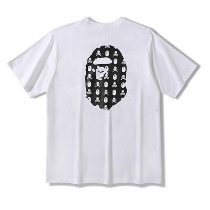 Bathing Ape T-Shirt Summer Ape Head Printed Short Sleeve T-shirt