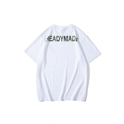 Bathing Ape T-Shirt Summer Short Sleeve Printed Fashion Casual Little Bee Camouflage Letters T-shirt