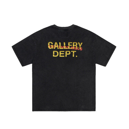 Gallery Dept T-shitrs Vintage Distressed Skull Print Short Sleeve