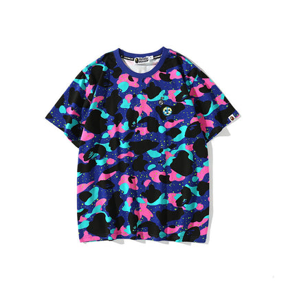 Bathing Ape T-Shirt Camouflage T-shirt Short Sleeve