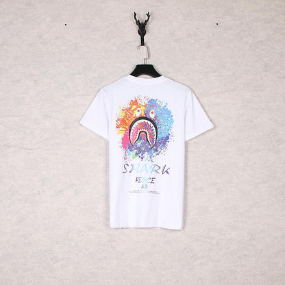 Bathing Ape T-Shirt Camouflage Letter Print Short-Sleeve T-shirt