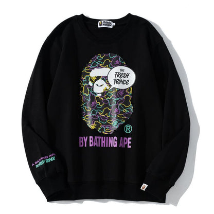 Bathing Ape Sweatshirts Spring Fashion Brand round Neck Pullover Undershirt Sweater