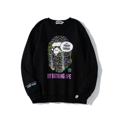 Bathing Ape Sweatshirts Spring Fashion Brand round Neck Pullover Undershirt Sweater