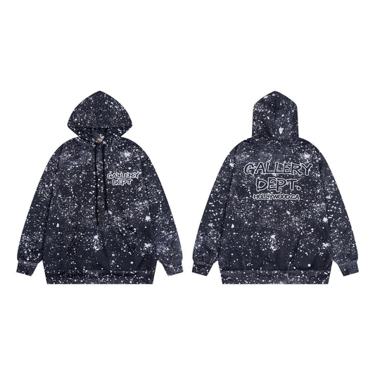 Gallery Dept Hoodie Loose Casual Starry Sky Hoodie