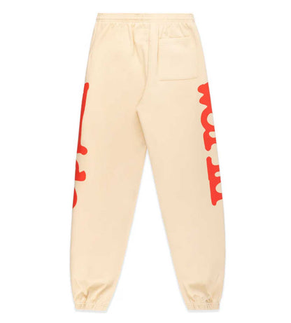 Sp5der Beluga Sweatpants Cream/Red