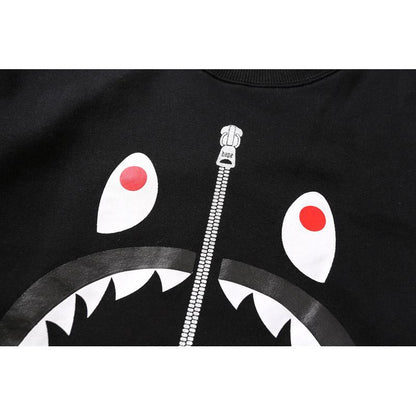 Bathing Ape Sweatshirts Zipper round-Neck Pullover Autumn and Winter Male and Female Couples Wear Base