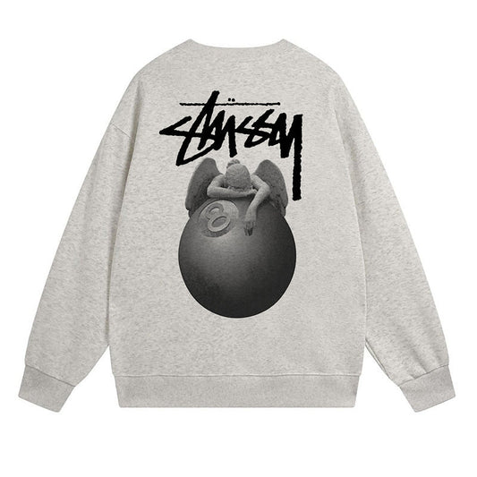 Stussy Sweatshirts Autumn/Winter Fleece Couple Sweatshirts