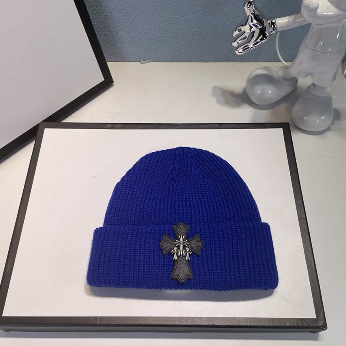 Chrome Heart Beanie Vintage Cross Wool Knitted Hat