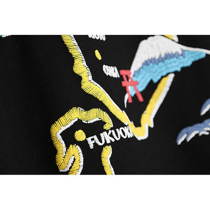 Bathing Ape T-Shirt Summer Golden Printing Men's and Women's plus Size Loose Short Sleeve